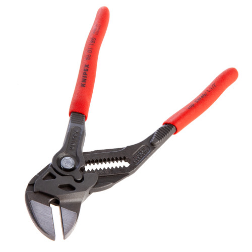 Knipex 8601180SB Pliers + Wrench 2 in 1 Tool Grey Atramentized 180mm Knipex 8601180SB Pliers + Wrench 2 in 1 Tool Grey Atramentized 180mm