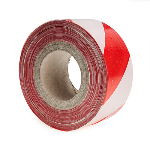 Ultratape NA70X500RW Non-adhesive Red and White Barrier Tape 70mm x 500m