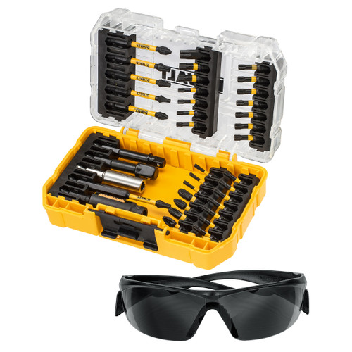 Dewalt DT70733T FLEXTORQ Screwdriver Impact Rated Bit Set in ToughCase with Safety Glasses (38 Piece)