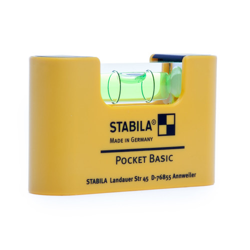 Stabila 70mm / 2. 3/4" Basic Pocket Sized Spirit Level 1 Vial (17773-S)