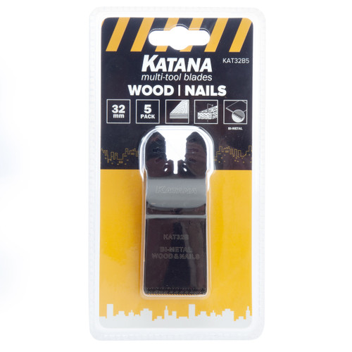 Katana KAT32B5 Multi-Tool Blades for Wood and Nails 32mm (Pack Of 5)