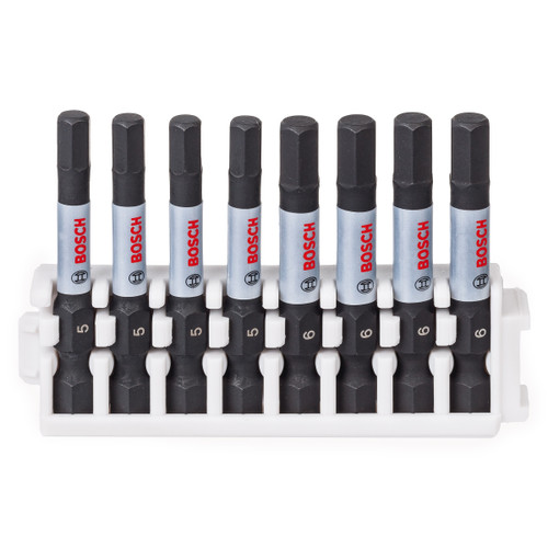 Bosch 2608522332 Impact Control Screwdriver Hex Bit Set 50mm (8 Piece)