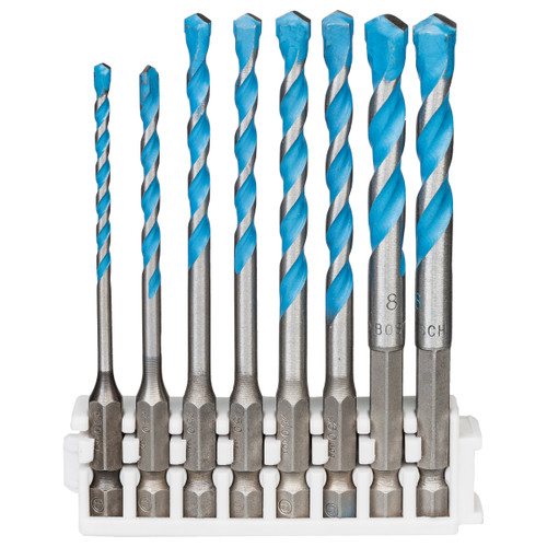 Bosch 2608577141 Hex-9 MultiConstruction Drill Bit Set (Pack Of 8)