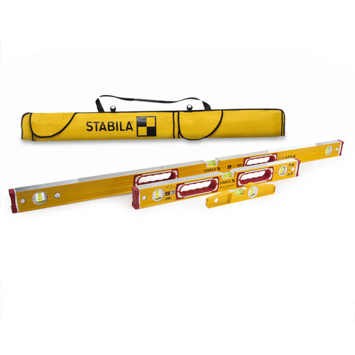 Stabila STB196-81S-BAG Level Triple Pack 196-2-120, 196-2-60 and 81SREM-25