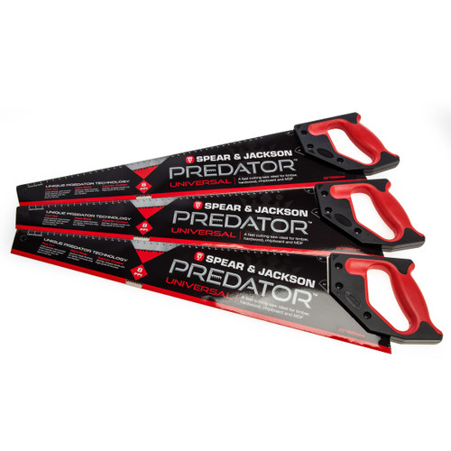 Spear & Jackson B9822 Predator Universal Fast Cut Saw 22 Inch (Pack of 3) 1