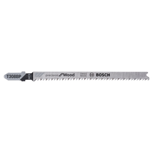 Bosch T308BP (2608667400) Jigsaw Blades HCS Precision for Wood (Pack Of 5)