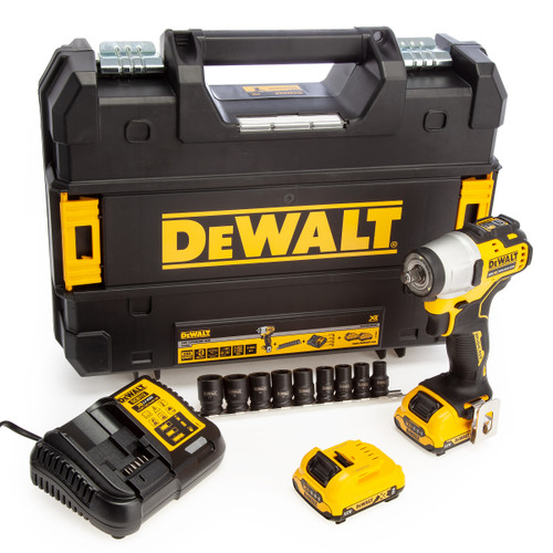 Dewalt DCF902D2K 12V Brushless Impact Wrench and Socket Set (2 x 2.0Ah Batteries) 2