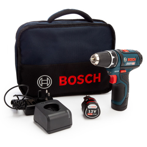 Bosch GSR 12V-15 Professional Drill Driver in Case (2 x 2.0Ah Batteries) 2