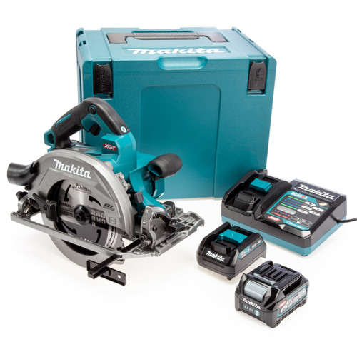 Makita HS004GD203 40Vmax XGT 190mm Circular Saw (2 x 2.5Ah Batteries)