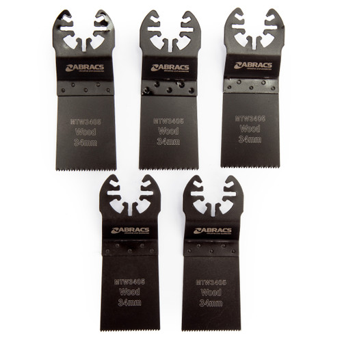 Abracs MTW3405 Multi Tool Blades for Wood (5 Piece)