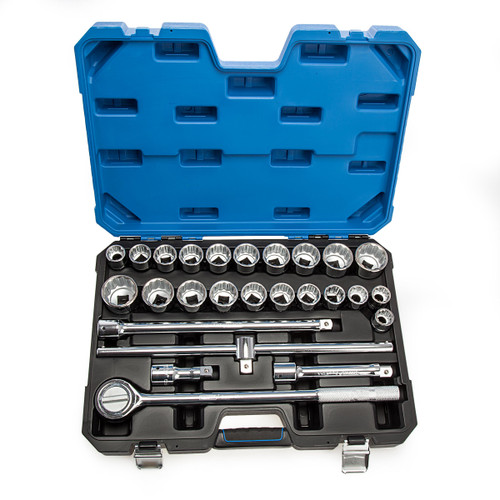 Draper 16484 3/4" Square Drive Combined MM/AF Socket Set (26 Piece) 1