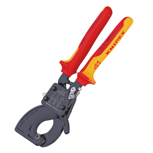 Knipex 9536280 Cable Cutter Ratchet Action VDE 1000V 280mm 1