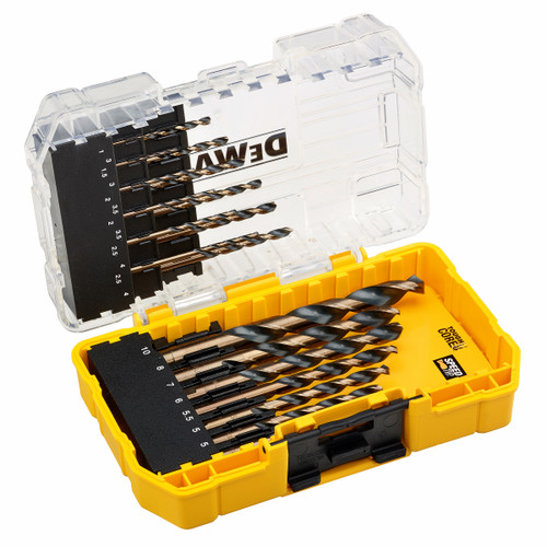 Dewalt DT70728 Black & Gold Metal Drilling Set in Connectable Case (19 Piece)