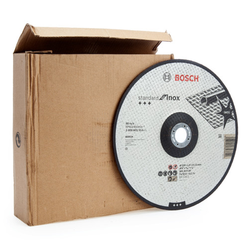 Bosch 2608601514 Standard for Inox Cutting Discs 230mm (Box of 25)