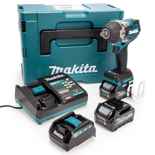 Makita TW007GD203 40V XGT Brushless Impact Wrench (2x 2.5Ah Batteries)
