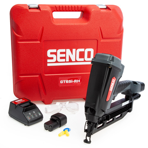 Senco GT65I-RH-9VS7001N Cordless Gas Angled Finish Nailer 16Ga (2 x 2.5Ah Batteries)