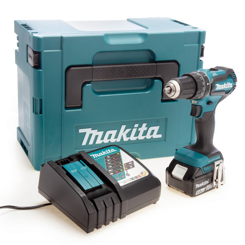 Makita DHP485 18V LXT Brushless Combi Drill (1 x 5.0Ah Battery) in MakPac