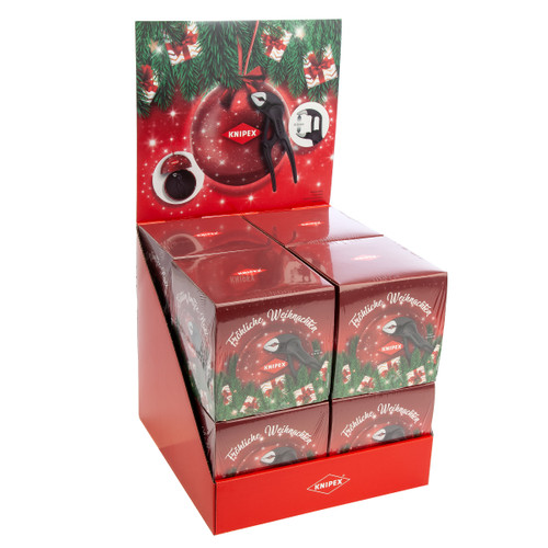 Knipex 001801V46 Festive Cobra XS 87 00 100 Water Pump Pliers in Counter Display (Pack of 8)