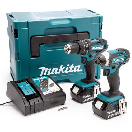 Makita DLX2131MJ 18V Twin PackDHP482+DTD152 Toolstop