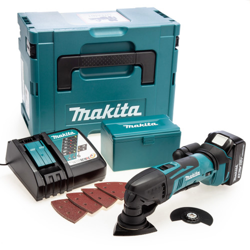 Makita DTM50RF1J1 18V LXT Multi Tool (1 x 3.0Ah Battery) with 22 Accessories main image
