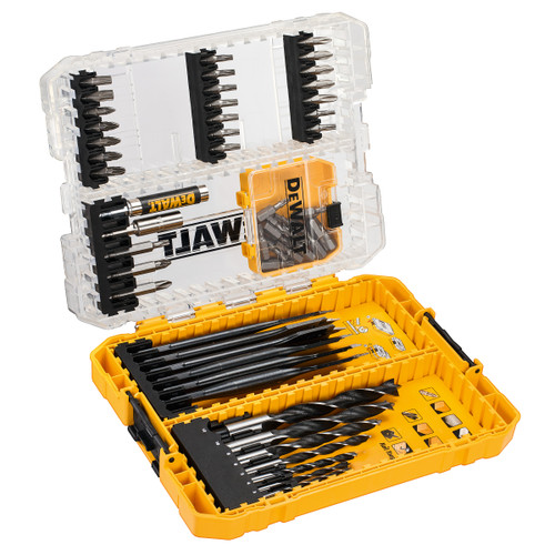 Dewalt DT70758 Drill Drive Set with Brad Point & EXTREME Flatwood Bits (57 Piece)