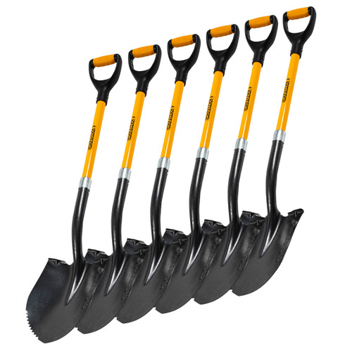 Groundhog G1300007-6 Round Point Shovel (Pack of 6)