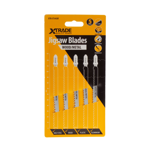 XTrade JT345XF Progressor for Wood & Metal Jigsaw Blades (Pack Of 5)