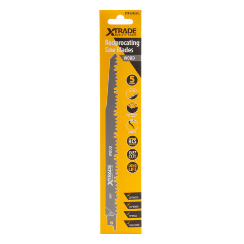 XTrade SS1531L Top for Wood Reciprocating Saw Blades front