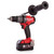 Milwaukee M18FPP2A-523X M18 Fuel Twinpack - FPD Combi, FID Impact Driver (2 x 18V 5.0Ah + 1 x 12V 2.0Ah Batteries) - 4