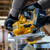 Dewalt DCS570N 18V XR 184mm Brushless Circular Saw in use sawing wood