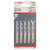 Bosch T118G Basic for Metal Jigsaw Blades showing 5 blades in a pack