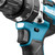 Makita DLX2180TJ 18V Brushless Combi Drill & Impact Driver Twin Pack (2 x 5.0Ah Batteries) close up of light