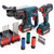 Bosch 18V 2 Piece Construction Kit with Accessories (2 x 4.0Ah Batteries)