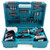 Makita HP488DAEX1 18V G-Series Combi Drill (2 x 2.0Ah Batteries) with 74 Piece Accessory Set 2