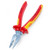 Knipex 0826185 Needle-Nose Combination Pliers VDE 1000V 185mm SIDE VIEW WITH JAWS OPEN