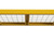 Cat 772472S4WRY Industrial Strength Shelving in Yellow view of top shelf f rom below