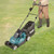 Makita DLM382PT2 36V LXT Lawn Mower in Use