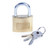 Locksmyth L2200011 Brass Padlock with Keys