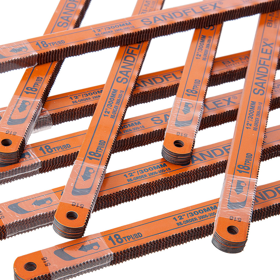 Bahco 3906 BiMetal Hacksaw Blades 12" x 18TPI Toolstop