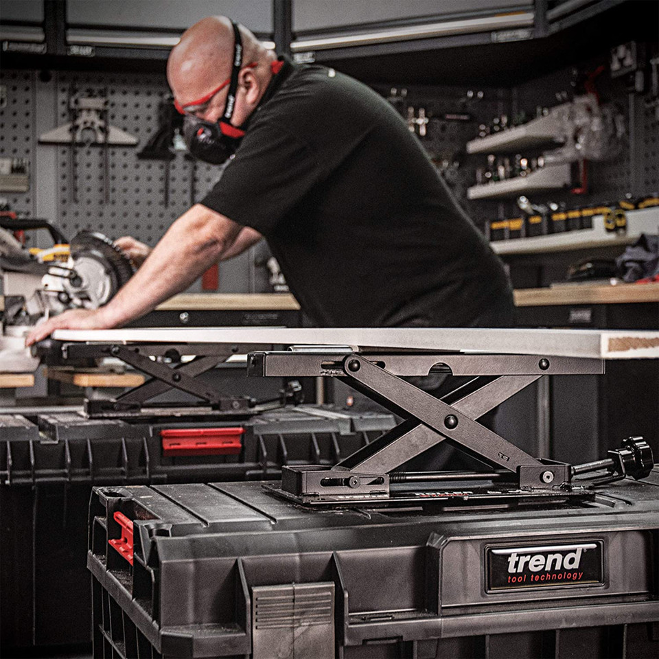 Trend R/STAND/A Benchtop Mitre Saw Roller Stand Toolstop