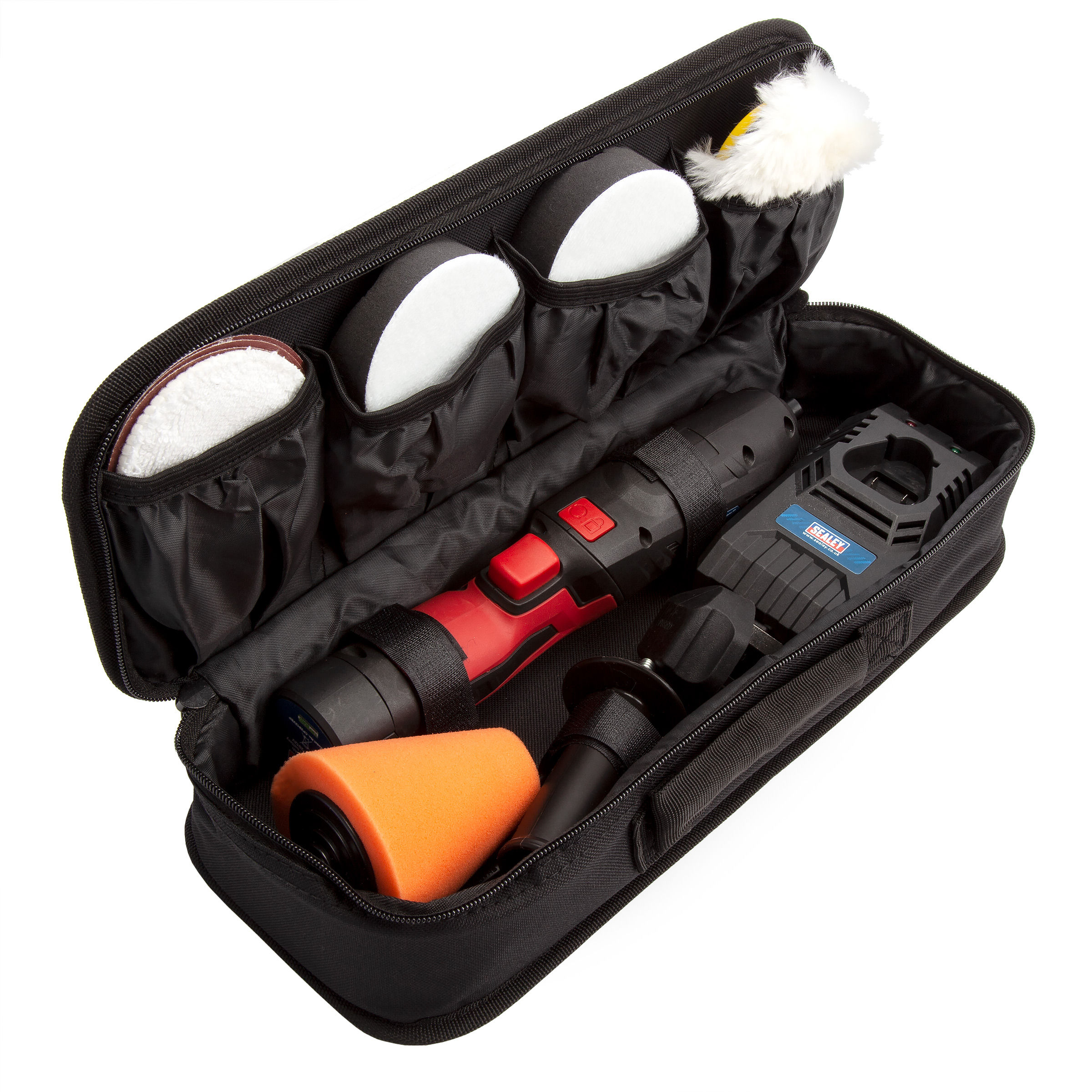 Sealey 10.8V Cordless Mini Sander//Polisher Kit Polishing Sanding