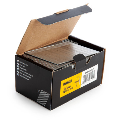 Dewalt DNBA1663GZ Galvanised Angled Finish Nail 16GA 63mm (Pack of 2500)