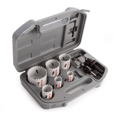 Bosch 2608580803 HSS Bi-Metal Hole Saw Set for Plumbers 19 – 57mm (9 Piece)