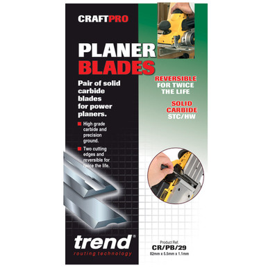 82mm BEST For TREND PB//29 Tungsten Carbide Planer Blade Set