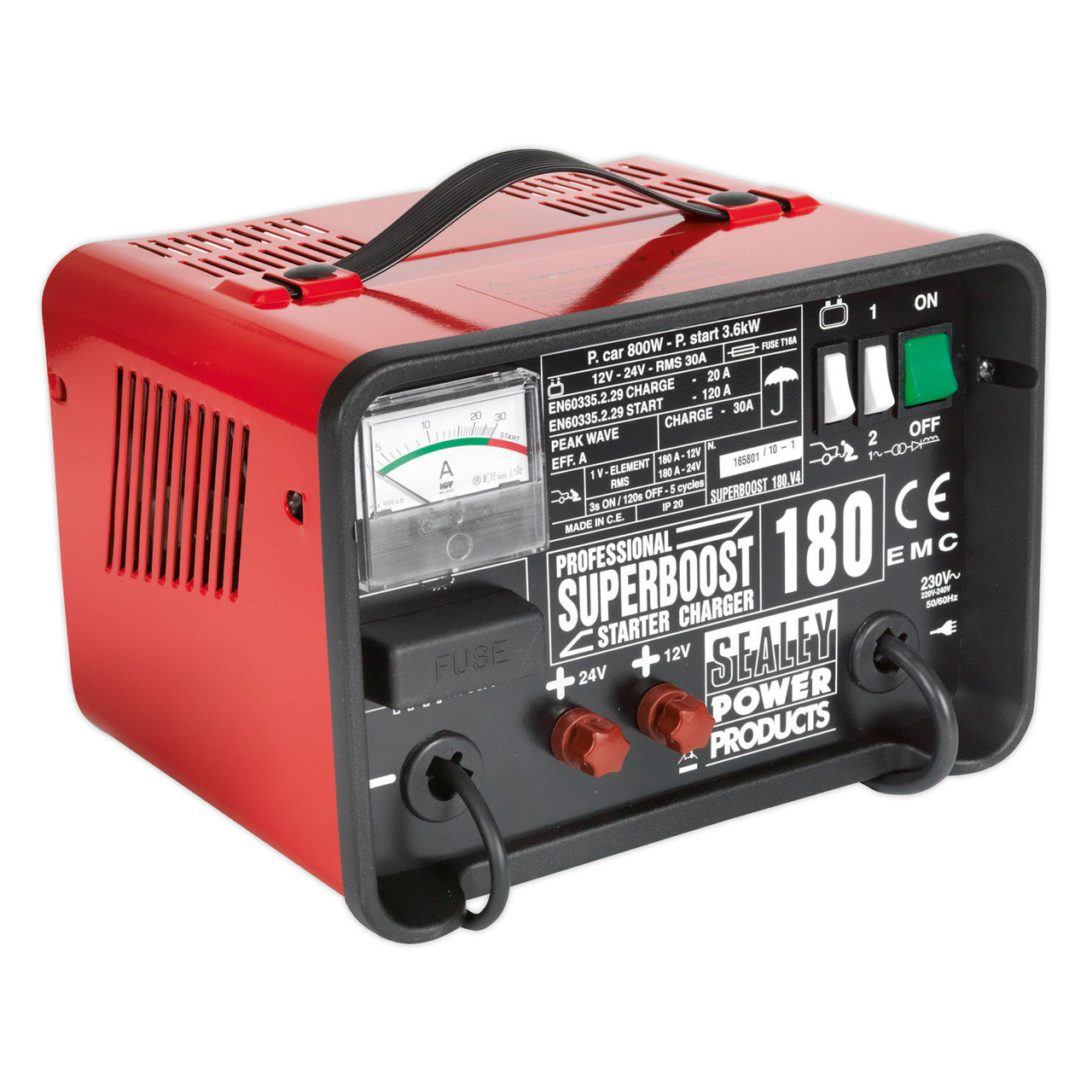Photos - Power Tool Battery Sealey Superboost180 Starter/Charger 180/40Amp 12/24V 