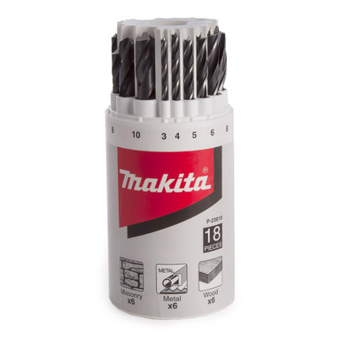 Makita P-23818 Performance Drill Bit Set (18 Piece)