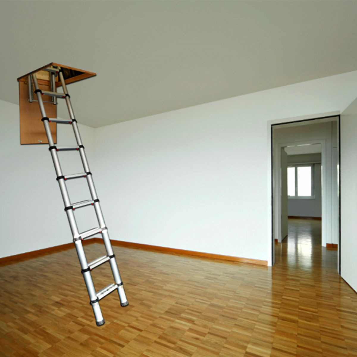 Photos - Power Saw Werner 301001 Telescopic Loft Ladder 2.9 Metres / 9.51 Feet 