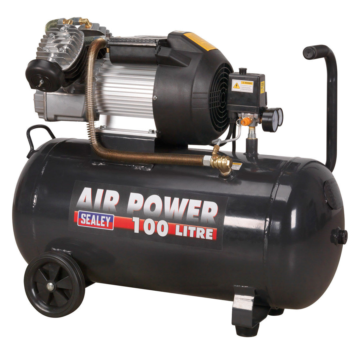 Sealey SAC10030VE Compressor 100L V-Twin Direct Drive 3HP from Toolstop