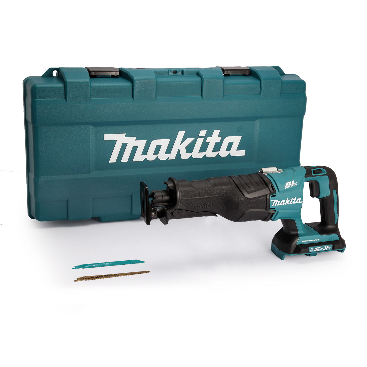 Makita DJR360ZK 36V Brushless Reciprocating Saw (Body Only) Accepts 2 x 18V Batteries - 1