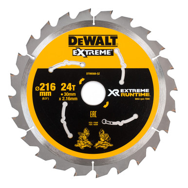 Dewalt DT99568 XR EXTREME Runtime Circular Saw Blade 216 × 30mm × 24T